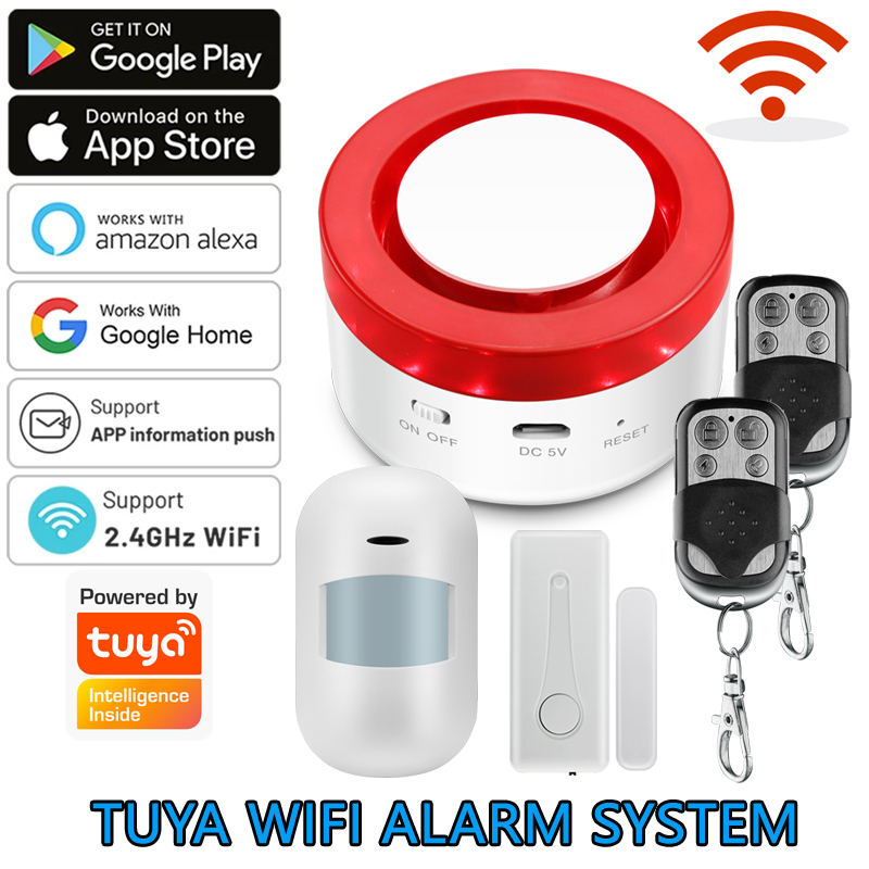 와이파이 투야 홈 경보 시스템, 120DB 무선 와이파 - Sim Gsm Alarm 리뷰 및 가격